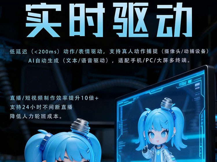 螺母数字人直播服务